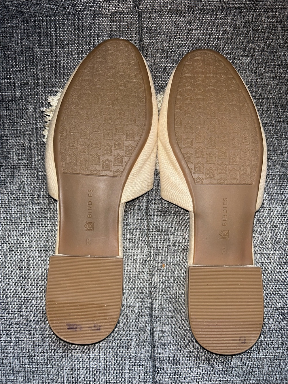 Birdies Champagne Pom Pom Slide Mules - Picture 6 of 7